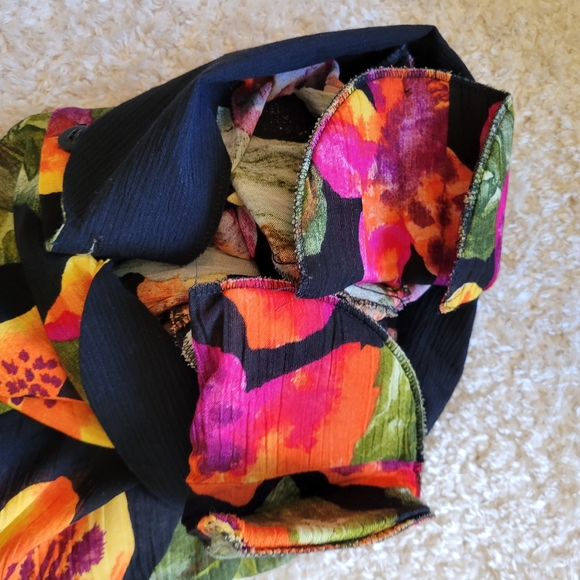 Craig Clothing Co retro floral crop top size small - Picture 8 of 9